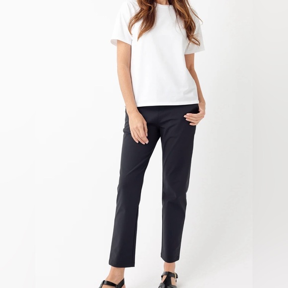 J. Jill Elastic Waist Pull On Ankle Pants Black Size Medium - Picture 1 of 7